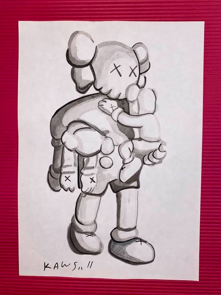KAWS - Untitled - Drawing (In the Style of) (1 of 2)