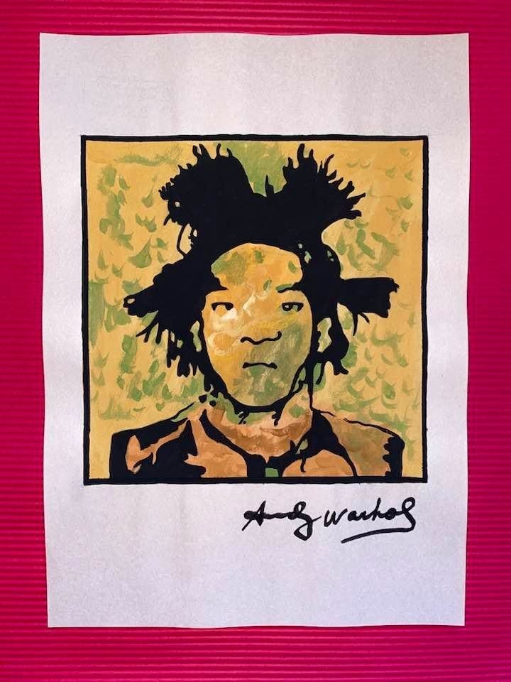 Andy Warhol Drawing On Paper (In the Style Of) (1 of 2)