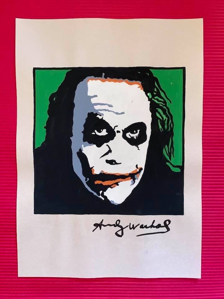 Andy Warhol Drawing On Paper (In the Style Of): In the style of Andy Warhol Drawing on paper 12 x 8 1/2 in. (Pittsburgh; August 6, 1928 - New York; February 22, 1987), commonly known as Andy Warhol, was an American plastic artist and filmmaker who 