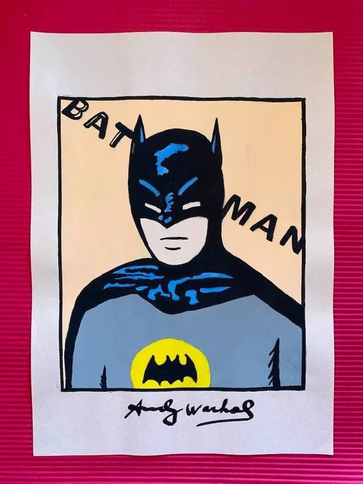 Andy Warhol Drawing On Paper (In the Style Of): In the style of Andy Warhol Drawing on paper 12 x 8 1/2 in. (Pittsburgh; August 6, 1928 - New York; February 22, 1987), commonly known as Andy Warhol, was an American plastic artist and filmmaker who 