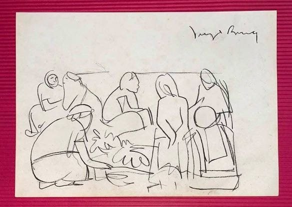 Diego Rivera (Mexican, 1886 - 1957) in the style of (1 of 2)