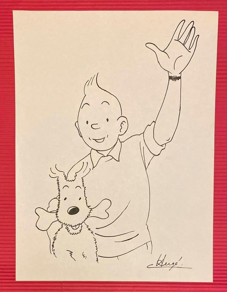 Herge - Untitled - Drawing (In the Style of) (1 of 2)