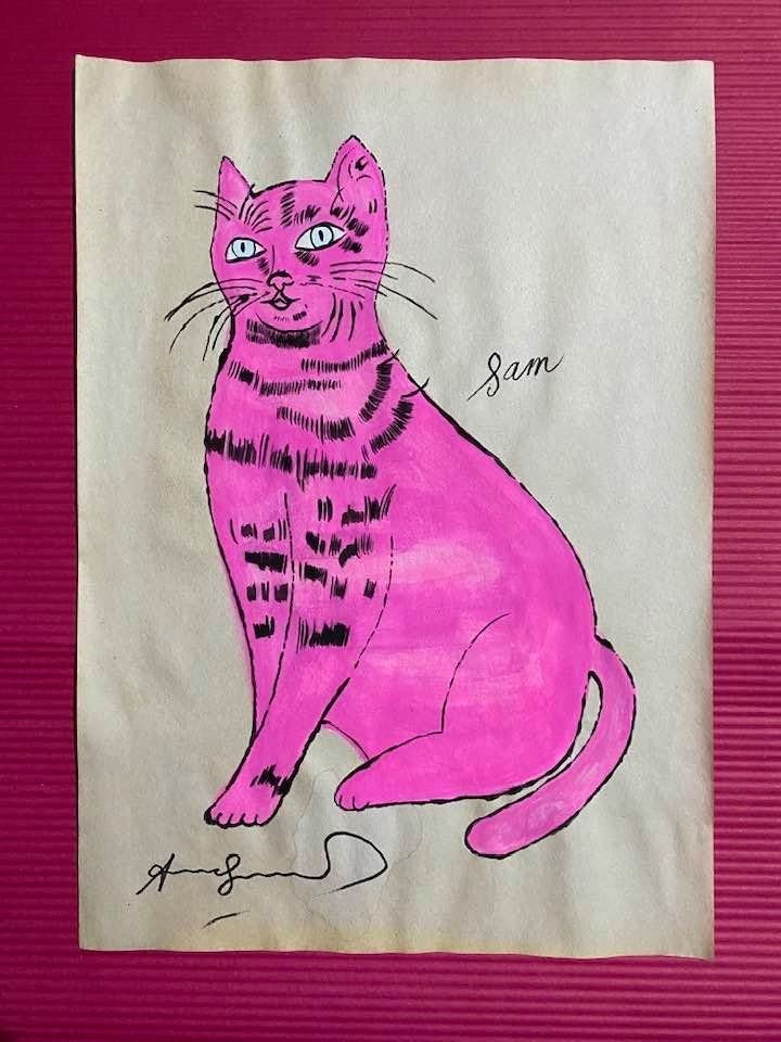 Andy Warhol Drawing On Paper (In the Style Of) (1 of 2)