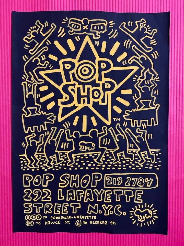 Keith Haring mixed media drawing (in the style of) (1 of 2)