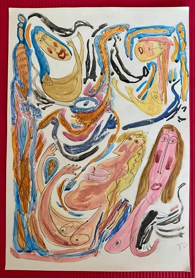 Thorton Dial Drawing on Paper (in the style of) (1 of 2)