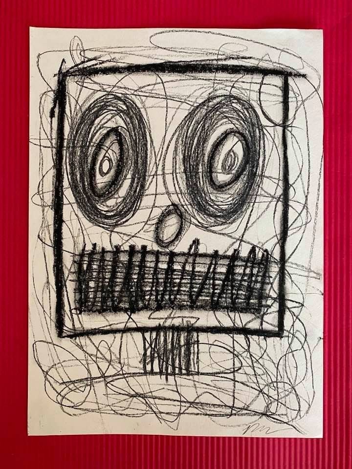 Rashid Johnson Drawing On Paper (In the Style of) (1 of 2)