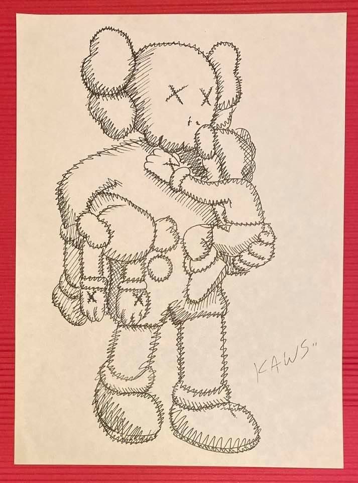 KAWS - Untitled - Drawing (In the Style of) (1 of 2)