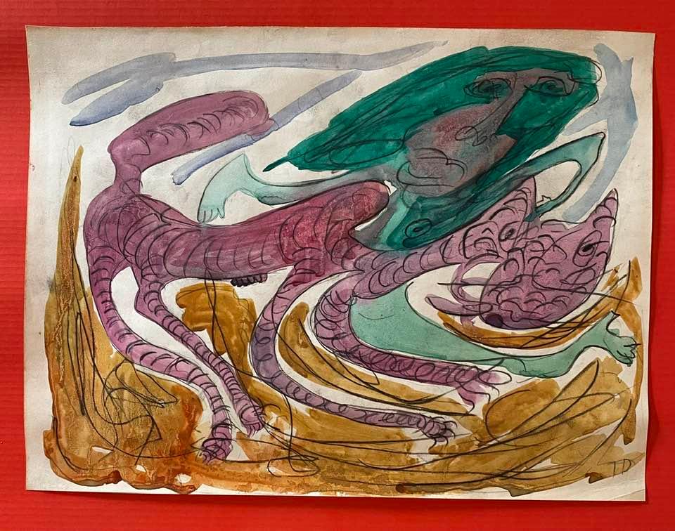 THORNTON DIAL (IN THE STYLE OF): Thornton Dial was a pioneering American artist who rose to fame in the late 1980s. Dial's body of work exhibits formal variety through expressive and densely composed assemblages of found materials, o