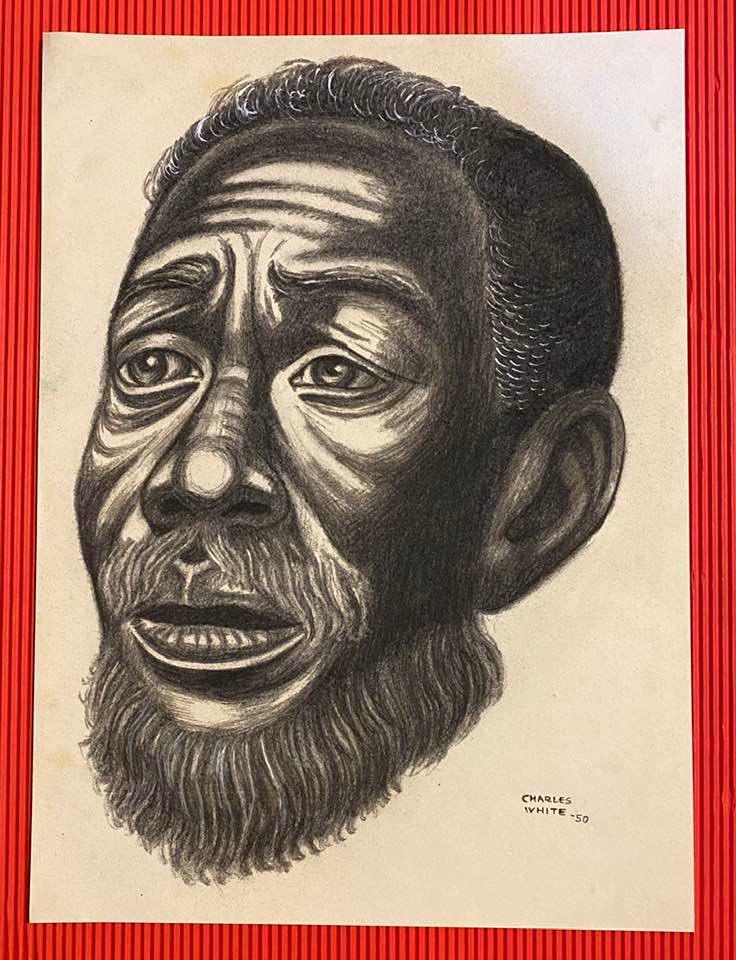 CHARLES WHITE, DRAWING (IN THE STYLE OF) (1 of 2)
