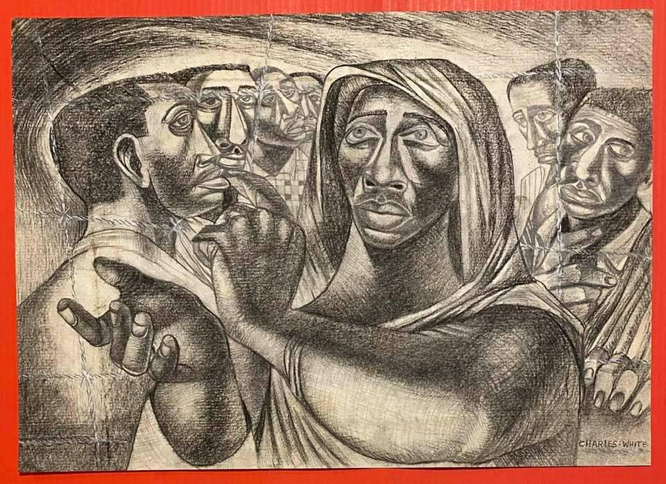 CHARLES WHITE, DRAWING (IN THE STYLE OF) (1 of 2)