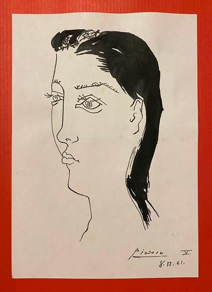 Pablo Picasso Drawing On Paper (In the Style of): In the style of Pablo Picasso Drawing on paper 10 1/4 x 7 1/4 in. Pablo Picasso, France; April 8, 1973), known as Pablo Picasso, was a Spanish painter and sculptor, creator, along with Georges Braque 