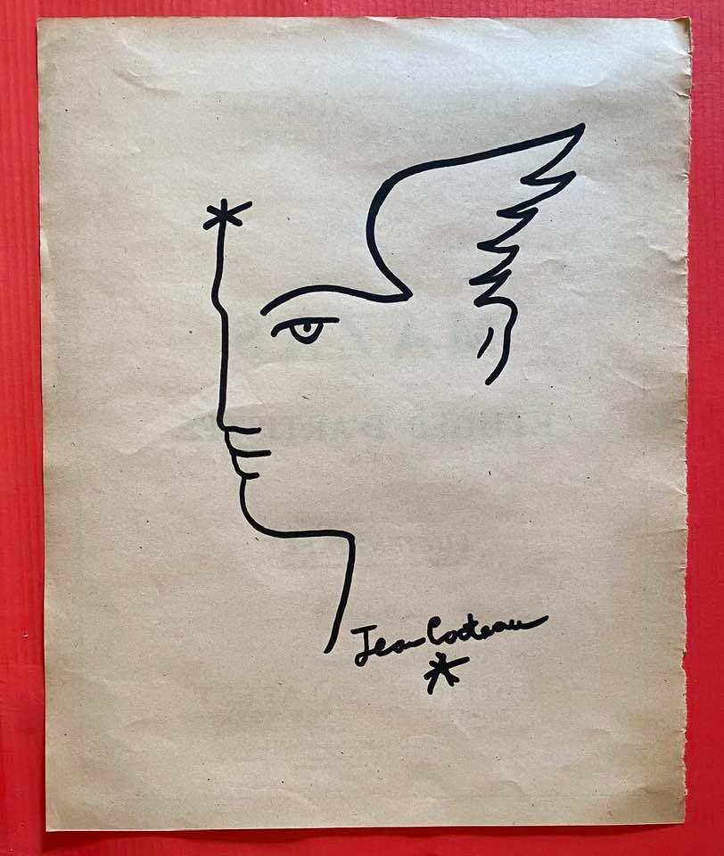 Jean Cocteau Drawing On Paper (In the Style of) (1 of 2)