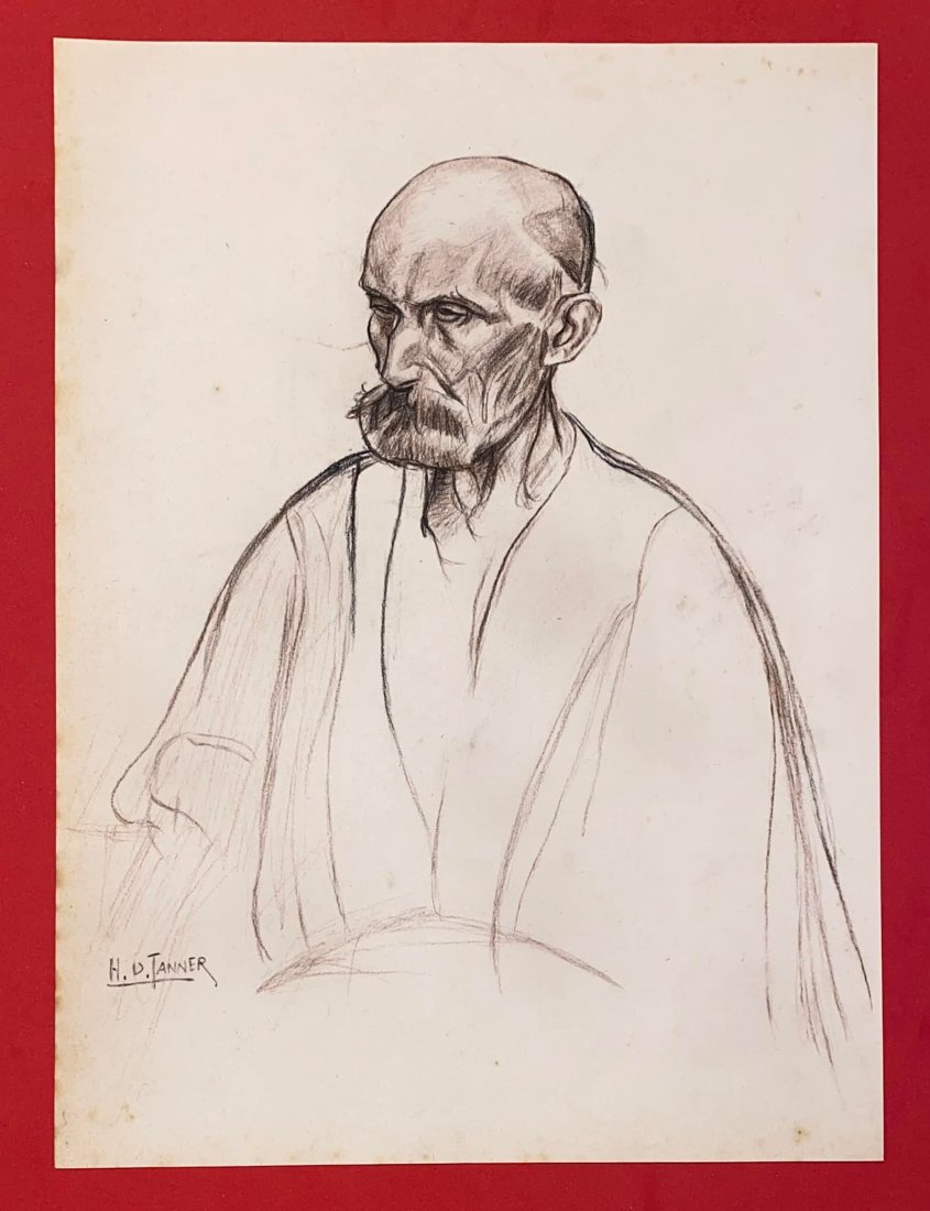 Henry Ossawa Tanner (1859 - 1937) (IN THE STYLE OF): Henry Ossawa Tanner was an American painter who was a disciple of Thomas Eakins. He was the first African-American painter to receive international recognition. Tanner moved to Paris in 1891 to study