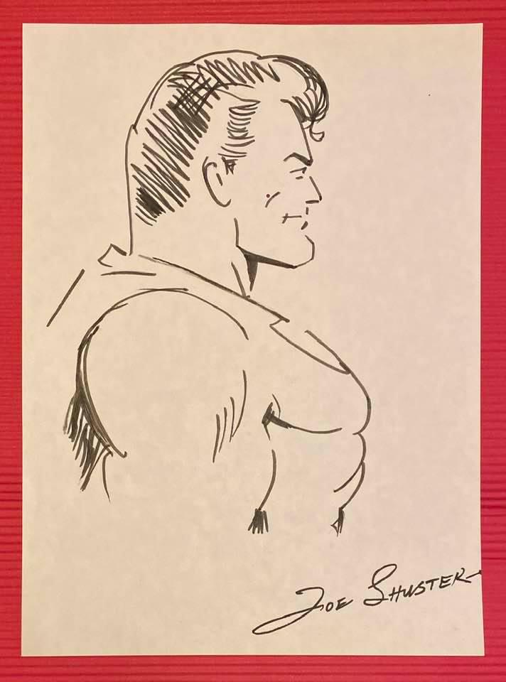 JOE SHUSTER (1914-1992) IN THE STYLE OF: Joe Shuster (Canadian-American, 1914-1992) was best known for co-creating the Superman character along with the writer Jerry Siegel (American, 1914-1996). He is a member of the Will Eisner Comic Book