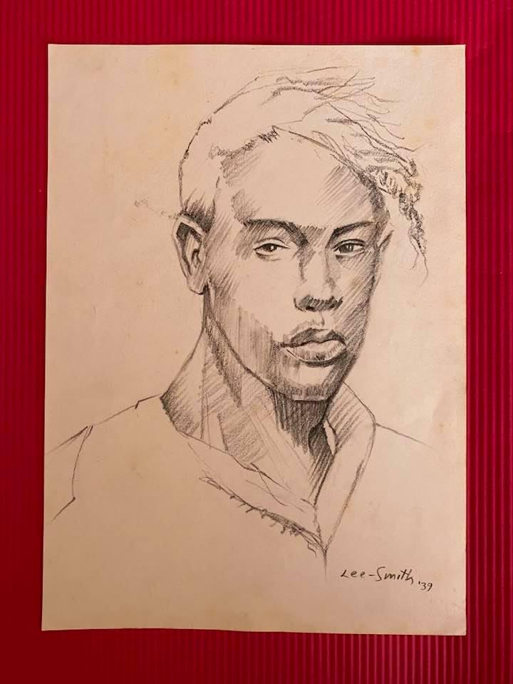 Hughie Lee-Smith Drawing On Paper (In the Style of): Hughie Lee-Smith (September 20, 1915 - February 23, 1999) was an American artist and teacher whose surreal paintings often featured distant figures under vast skies and desolate urban settings.Lee-Smi