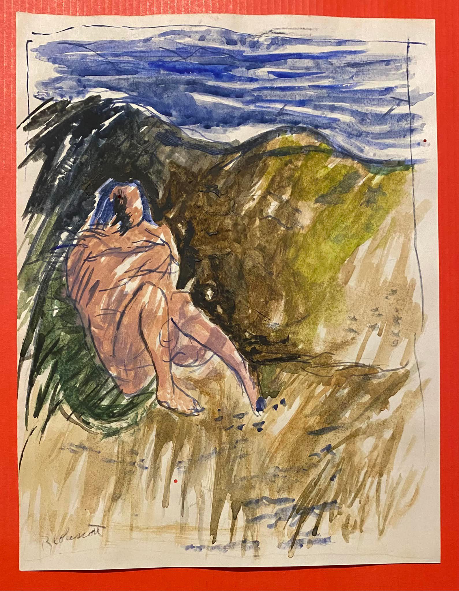 ROBERT COLESCOTT (1925 - 2009) (IN THE STYLE OF): Robert H. Colescott was an American painter. He is known for his satirical genre and crowd-pleasing themes, often conveying his exuberant, comedic, or bitter musings on being African-American. He stud