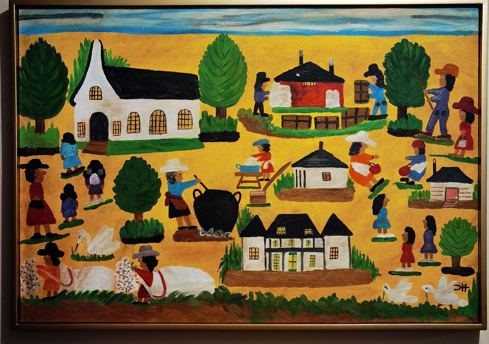 Clementine Hunter Painting (In the Style of.) (1 of 3)