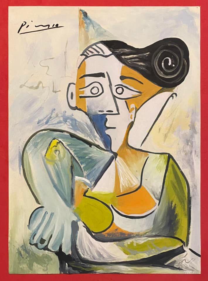 Pablo Picasso (In the style of) Gouache on Paper (1 of 2)