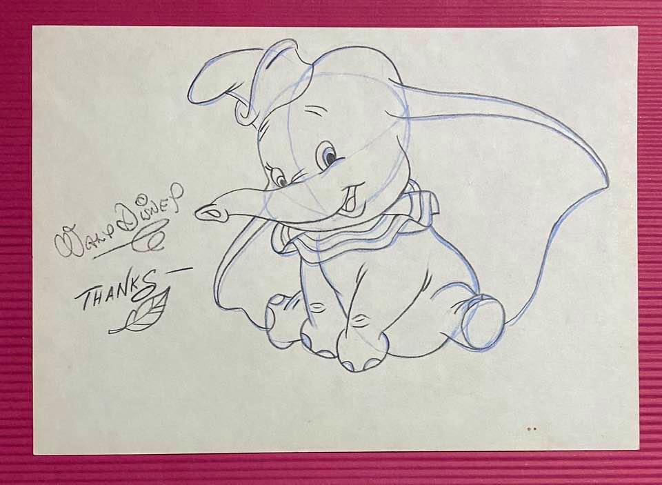 Walt Disney Drawing On Paper (In the Style Of): In the style of Walt Disney Drawing on paper 10 x 7 in. Walter Elias Disney (December 5, 1901 December 15, 1966) was an American entrepreneur, animator, writer, voice actor and film producer. A pionee