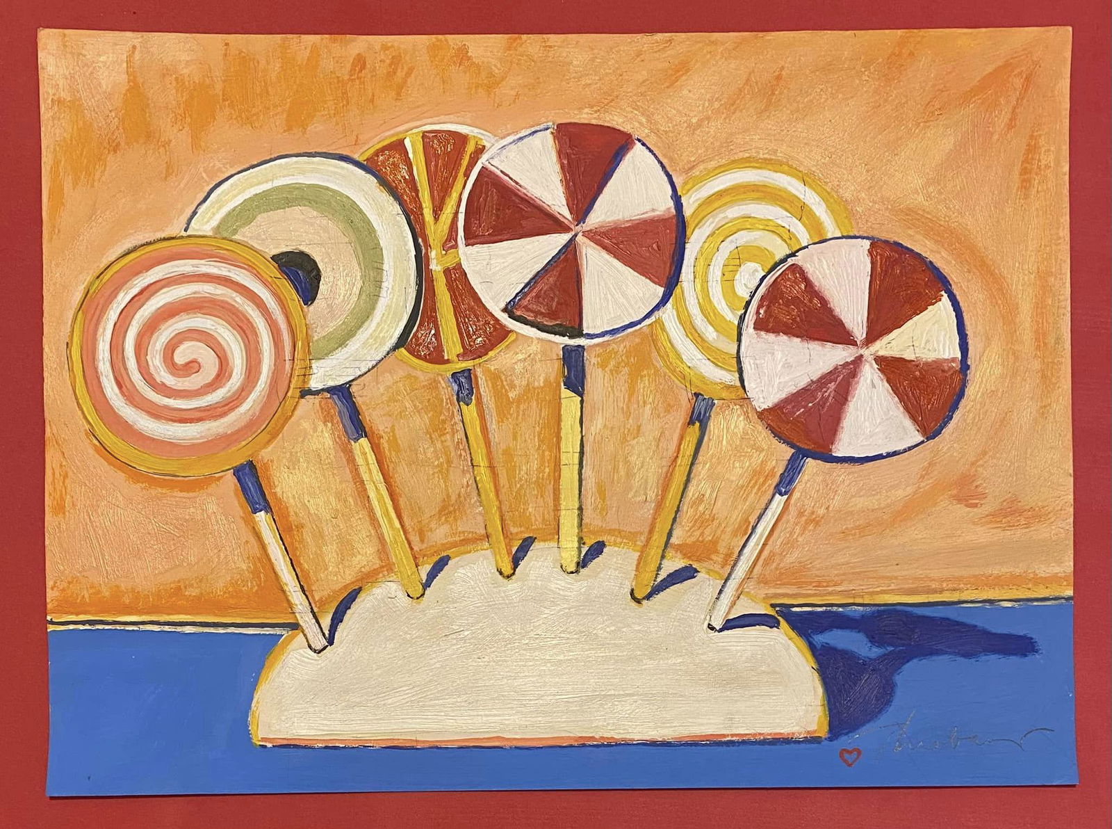 WAYNE THIEBAUD DRAWING ON PAPER (IN THE STYLE OF) (1 of 2)