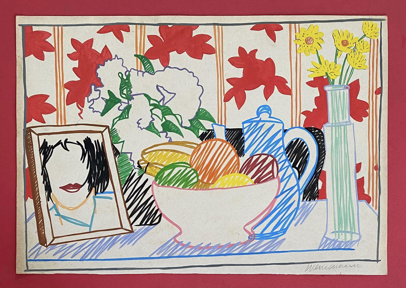 Tom Wesselmann Drawing On Paper (In The Style Of) (1 of 2)