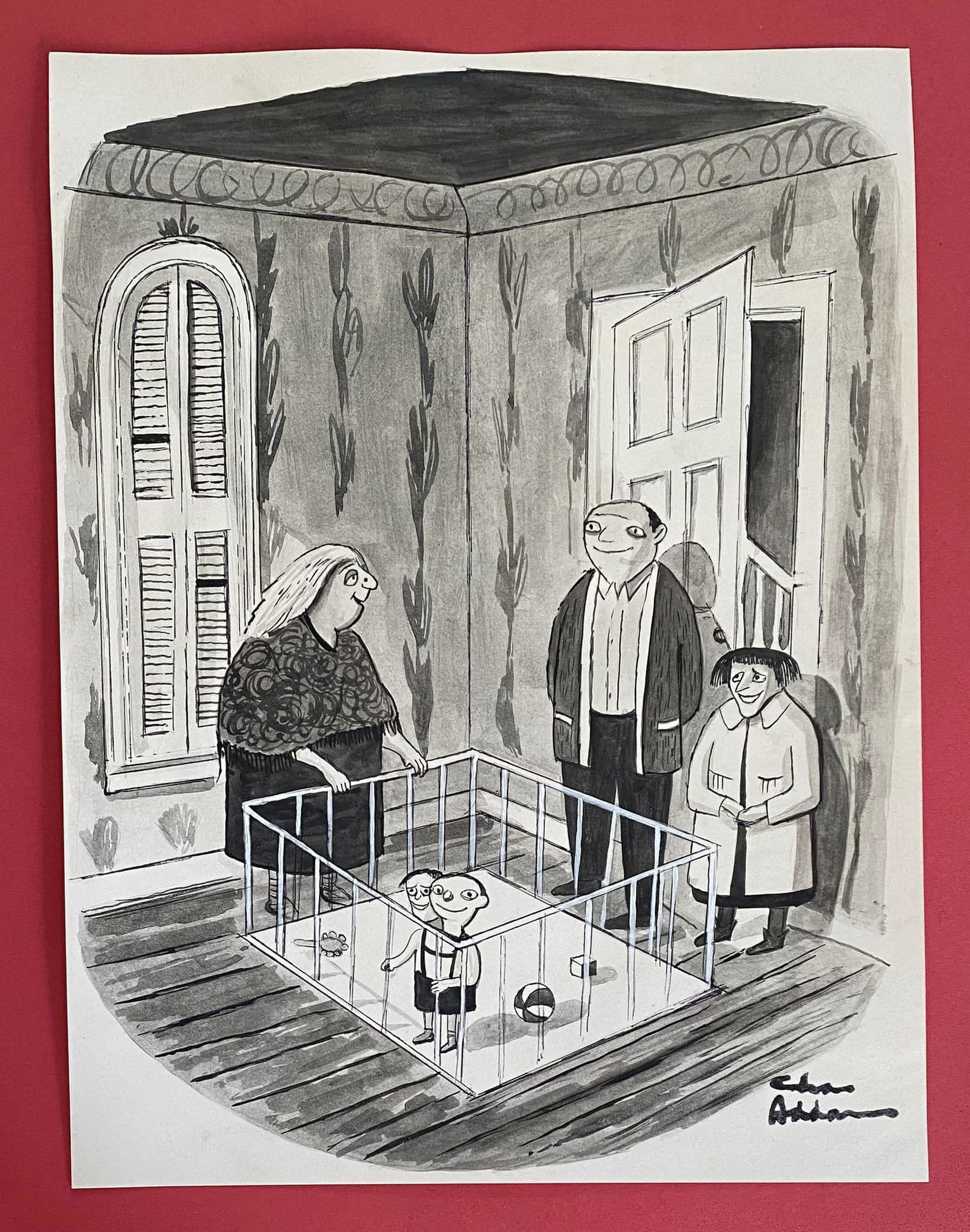Charles Addams DRAWING ON PAPER (IN THE STYLE OF) (1 of 2)