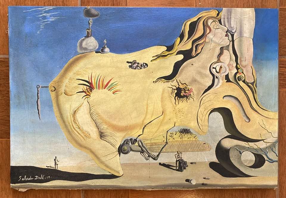 Salvador Dali (Oil on Canvas) In the Style Of: Salvador Felipe Jacinto DalÃƒÂ­ i DomÃƒÂ¨nech, Marquis of DalÃƒÂ­ of PÃƒÂºbol was a 20th-century Spanish painter, sculptor, engraver, set designer and writer. He is considered one of t