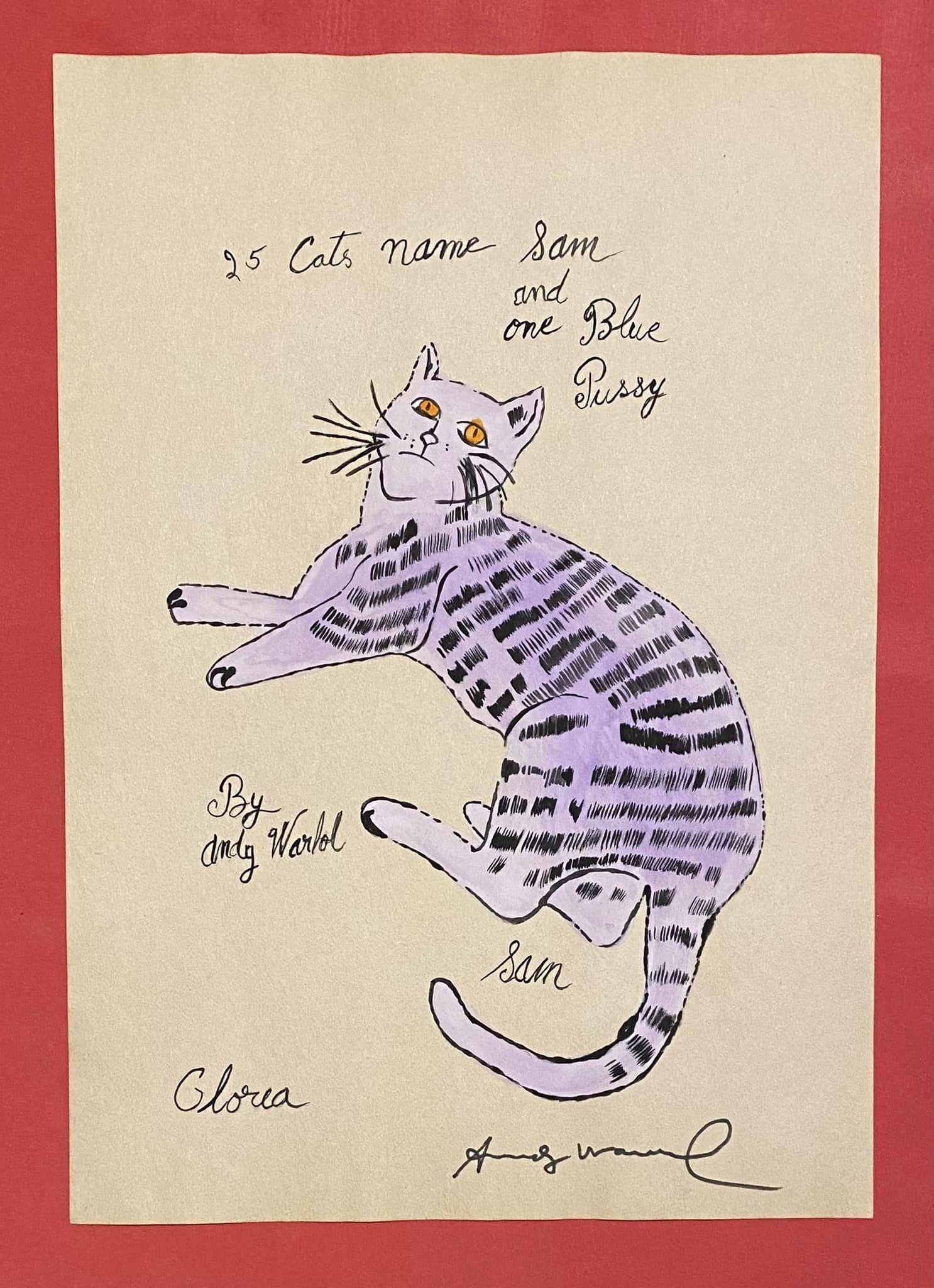 Andy Warhol Drawing (in the style of) (1 of 2)