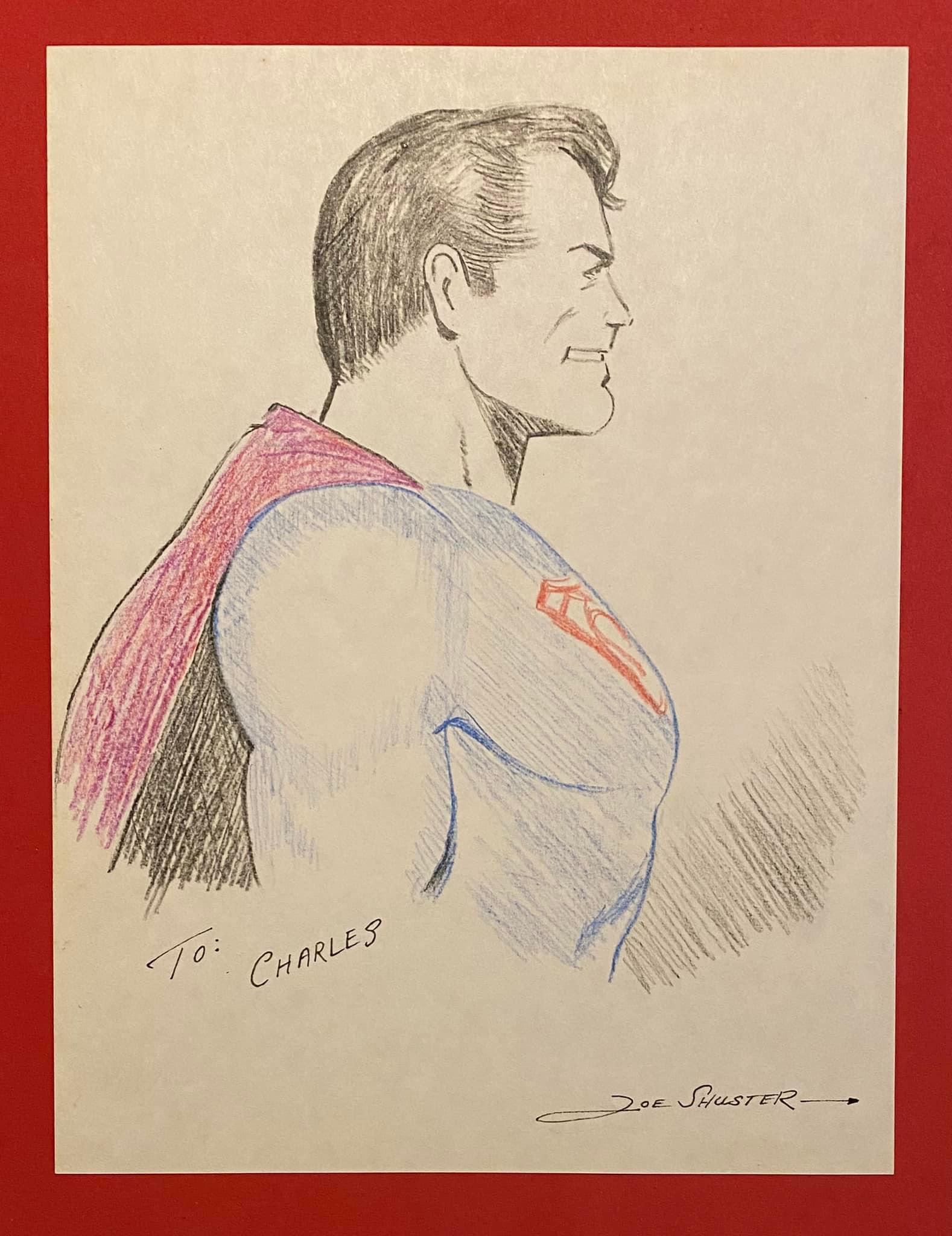 JOE SHUSTER (1914-1992) IN THE STYLE OF: Joe Shuster (Canadian-American, 1914-1992) was best known for co-creating the Superman character along with the writer Jerry Siegel (American, 1914-1996). He is a member of the Will Eisner Comic Book