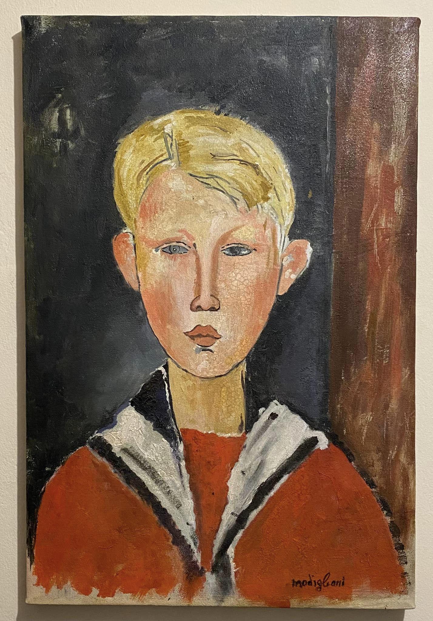 Amedeo Modigliani Oil (1884-1920) In the style of (1 of 3)