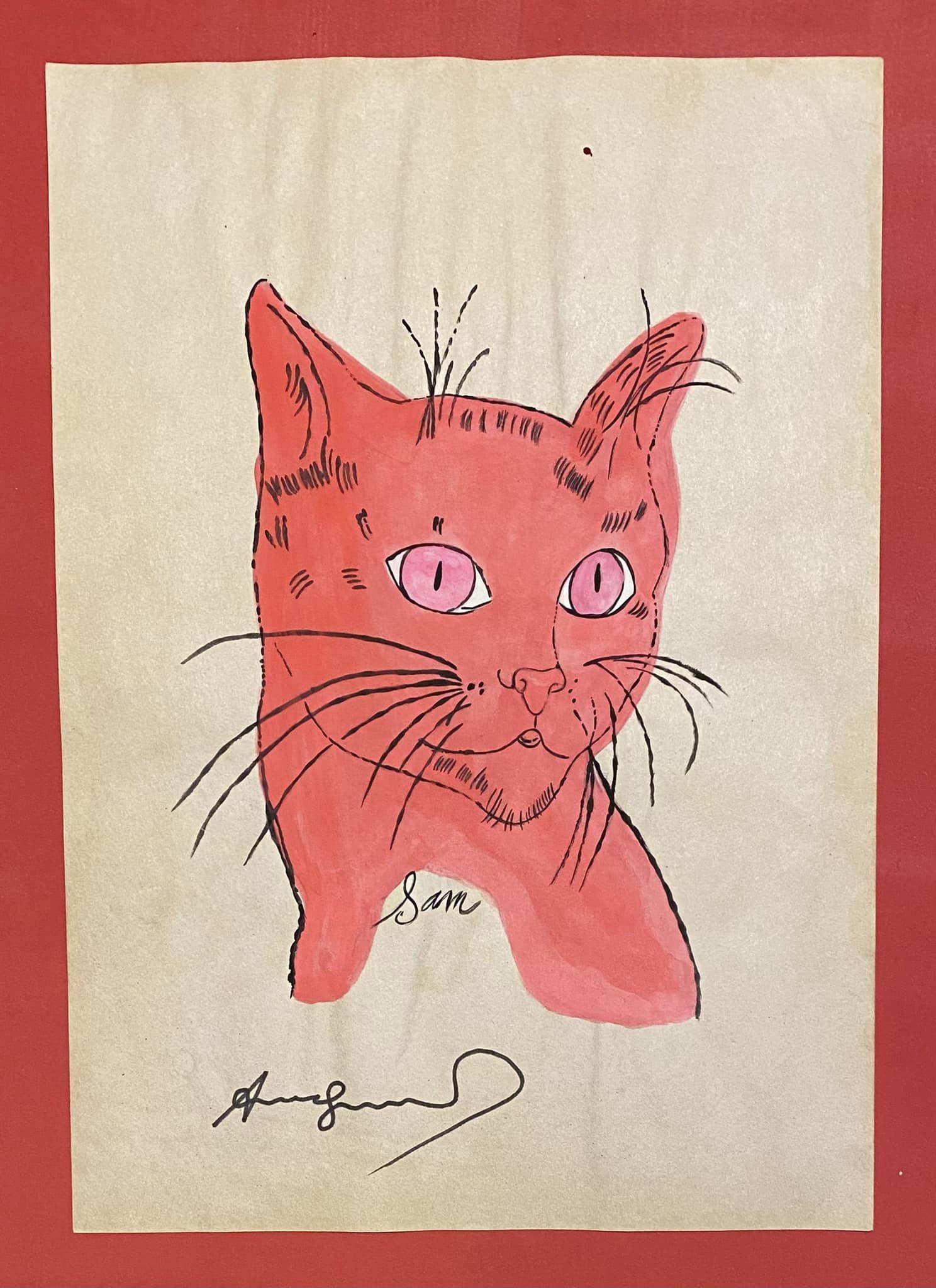 Andy Warhol Drawing (in the style of) (1 of 2)