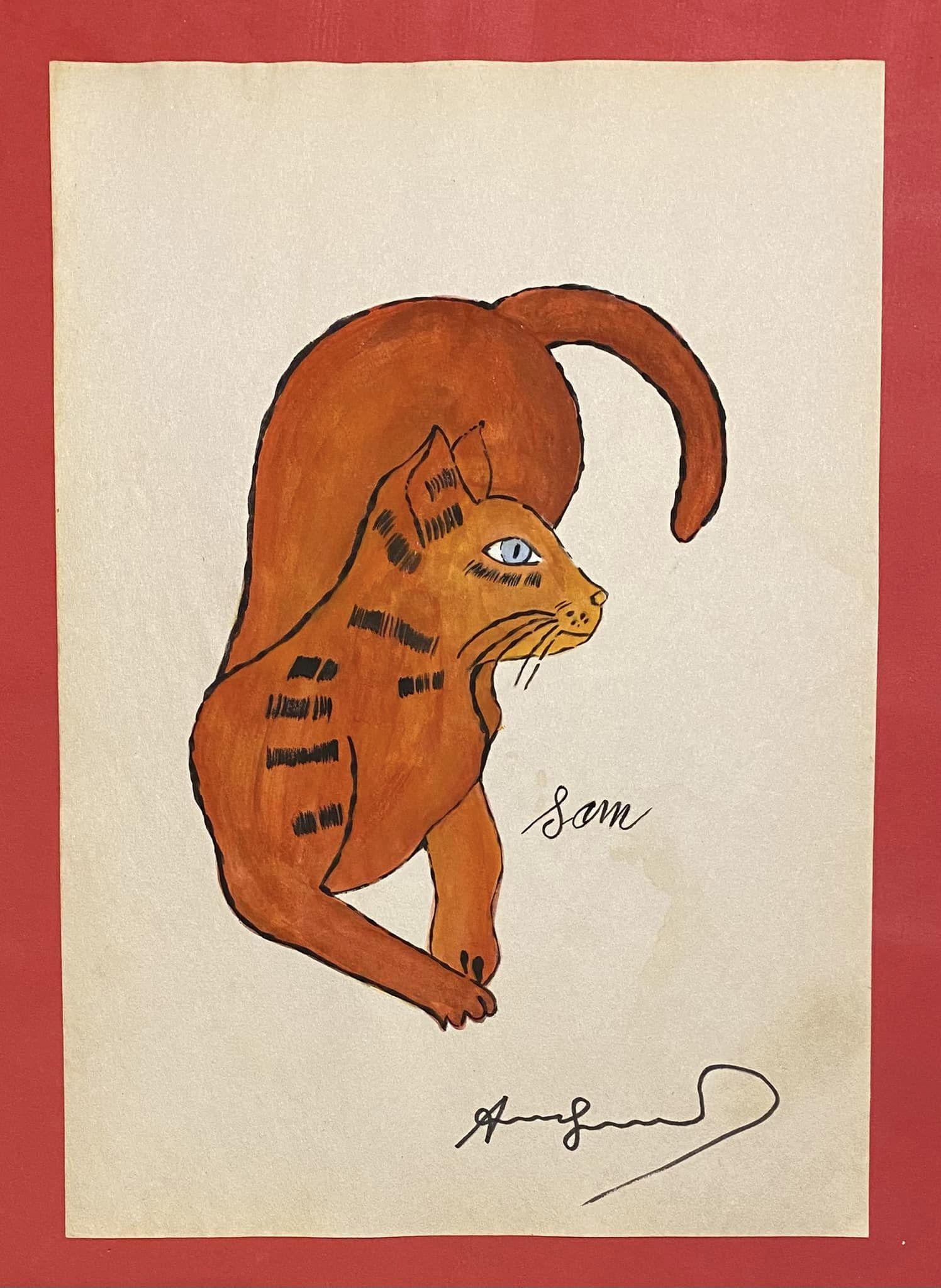 Andy Warhol Drawing (in the style of) (1 of 2)