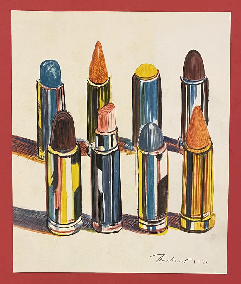 WAYNE THIEBAUD DRAWING ON PAPER (IN THE STYLE OF) (1 of 2)