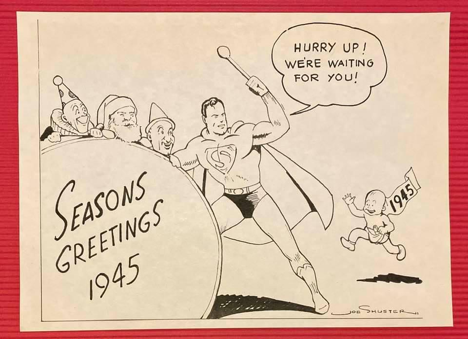 JOE SHUSTER (1914-1992) IN THE STYLE OF: Joe Shuster (Canadian-American, 1914-1992) was best known for co-creating the Superman character along with the writer Jerry Siegel (American, 1914-1996). He is a member of the Will Eisner Comic Book