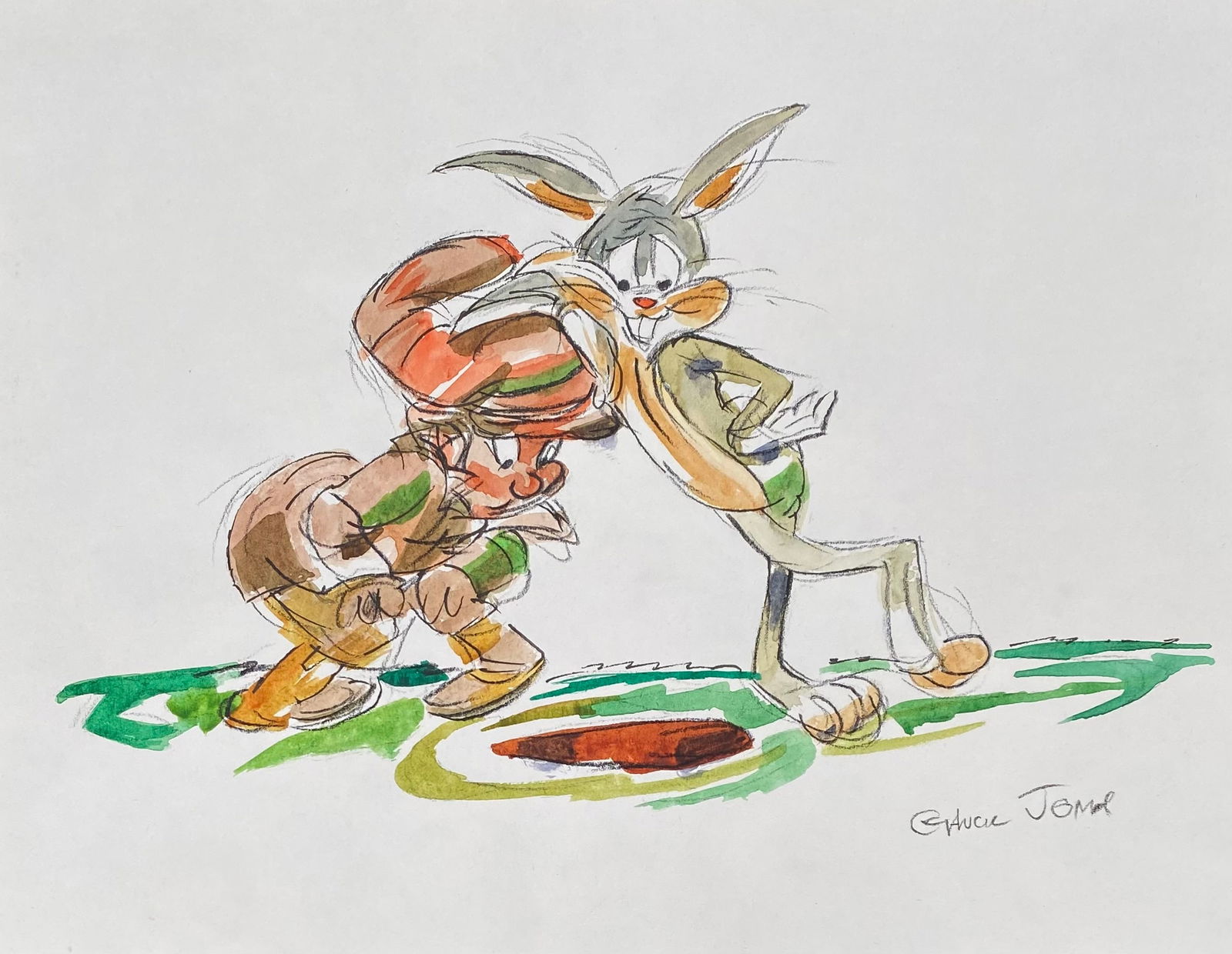 Chuck Jones (in the style of): Charles Martin "Chuck" Jones was an American animator, cartoonist, screenwriter, producer and director, his most important work being the short films Looney Tunes and Merrie Melodies, from the Warner