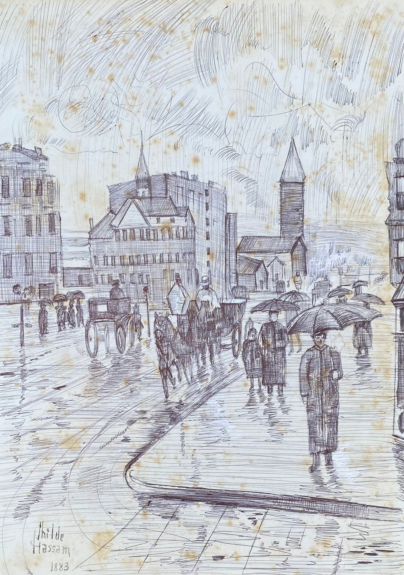 Frederick Childe Hassam (In The Style of) (1 of 3)