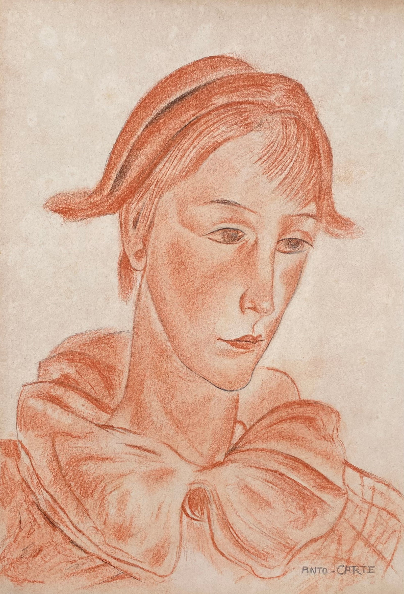 ANTO CARTE (in the style of): Antoine "Anto" Carte was a Belgian painter. Antoine Carto was born in Mons in 1886. His father was a carpenter. Anto Carte was first apprenticed to Francois Depooter, an interior painter, and later st