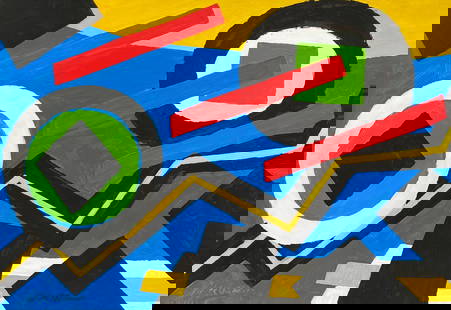 Willem Hussem (in the style of): Willem Hussem was a Dutch painter, sculptor, and poet. He was a student of Dirk Nijland and studied at the Rotterdamse Academie. He lived between 1918 and 1936 in Paris, where he met Piet Mondriaan an