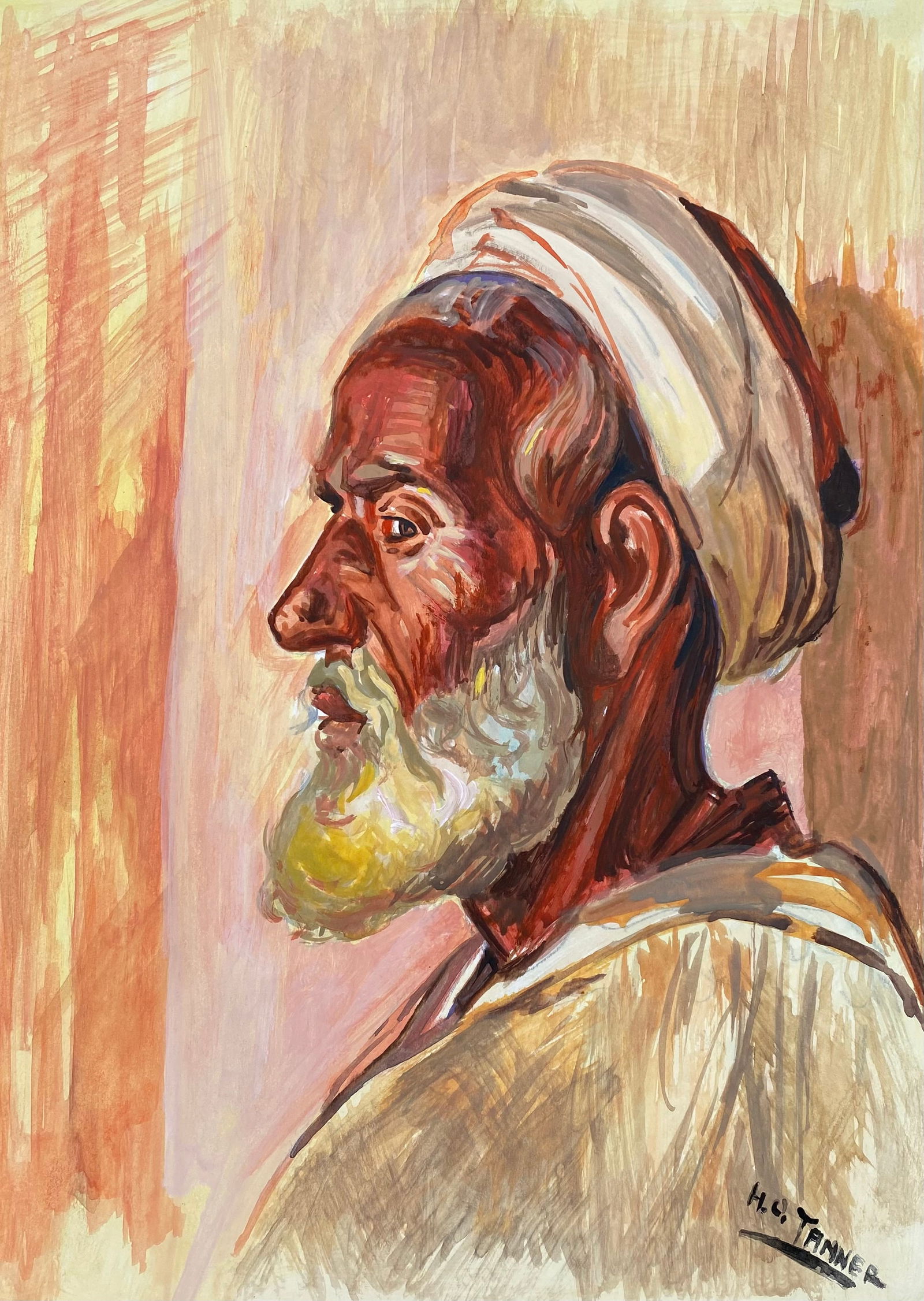 Henry Ossawa Tanner (IN THE STYLE OF): Henry Ossawa Tanner was an American painter who was a disciple of Thomas Eakins. He was the first African-American painter to receive international recognition. Tanner moved to Paris in 1891 to study