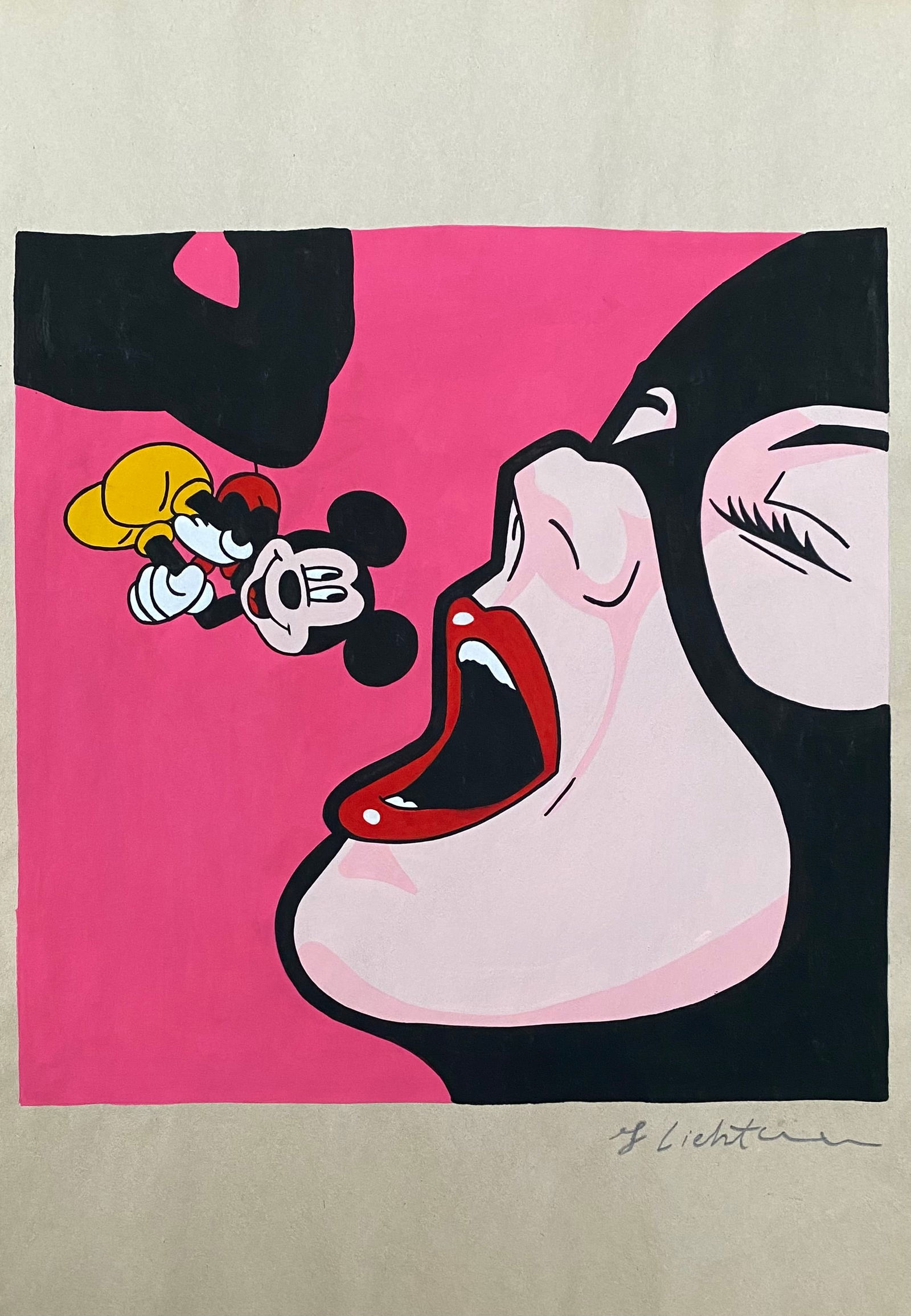 Roy Lichtenstein Drawing (1923-1997) in the style of (1 of 2)