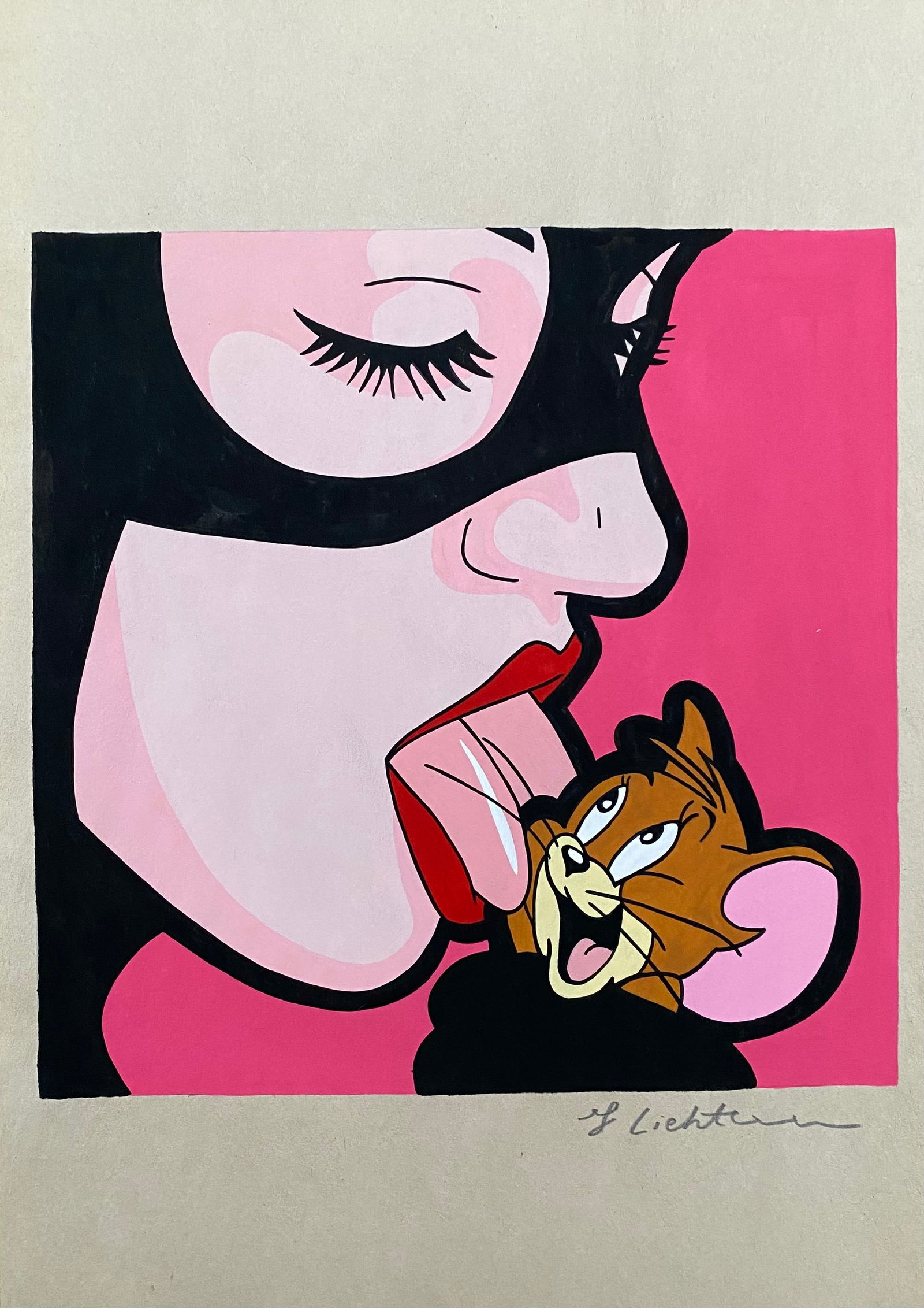 Roy Lichtenstein Drawing (1923-1997) in the style of (1 of 2)