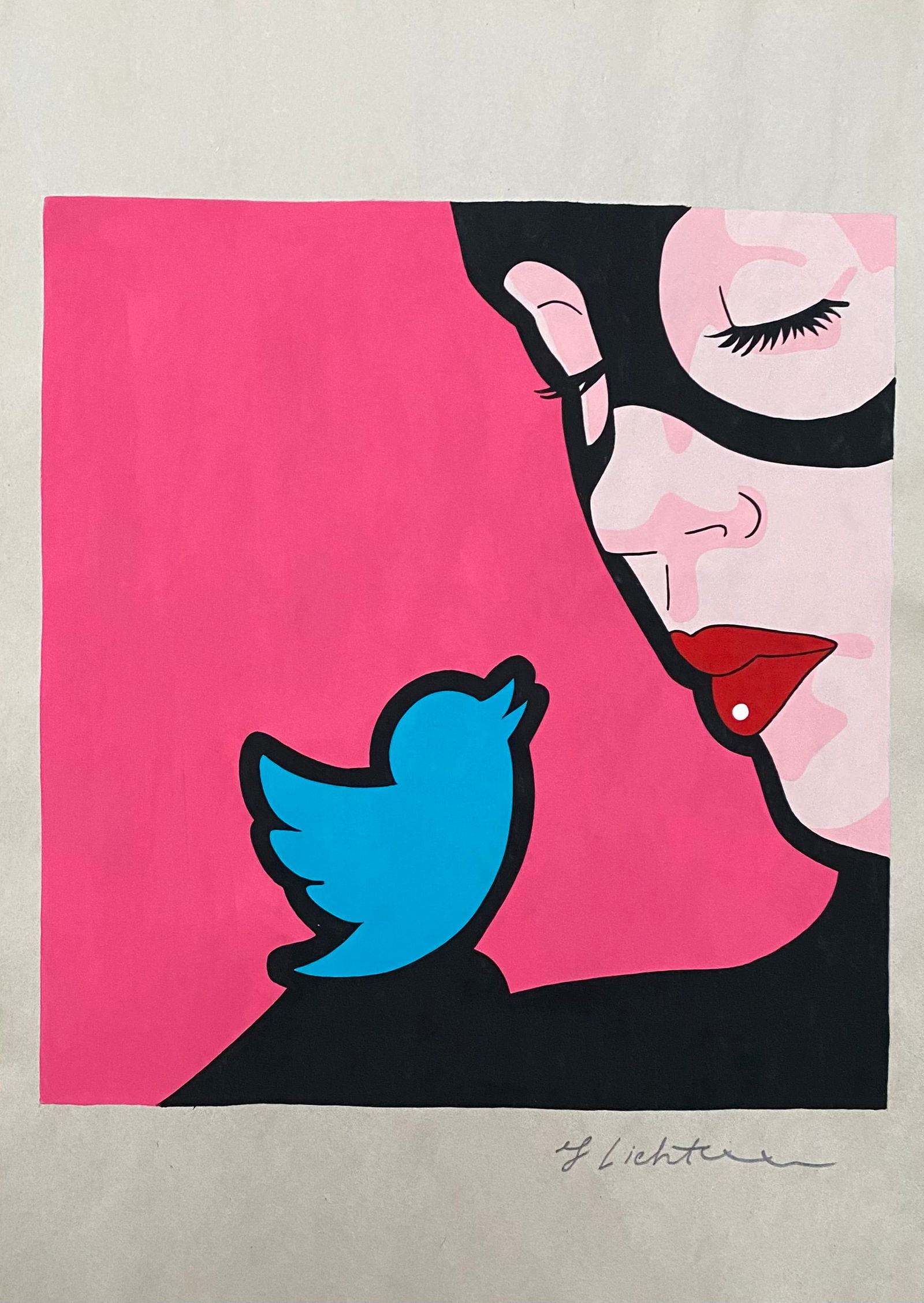 Roy Lichtenstein Drawing (1923-1997) in the style of (1 of 2)