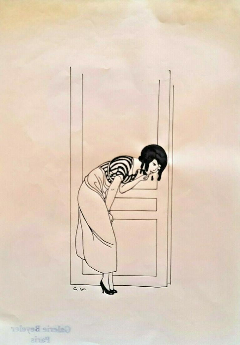 Gerda Wegener (Drawing on paper) In the style of: In the style of Gerda Wegener (15 March 1886 - 28 July 1940) was a Danish illustrator and painter. Wegener is known for her fashion illustrations and later her paintings that pushed the boundaries her