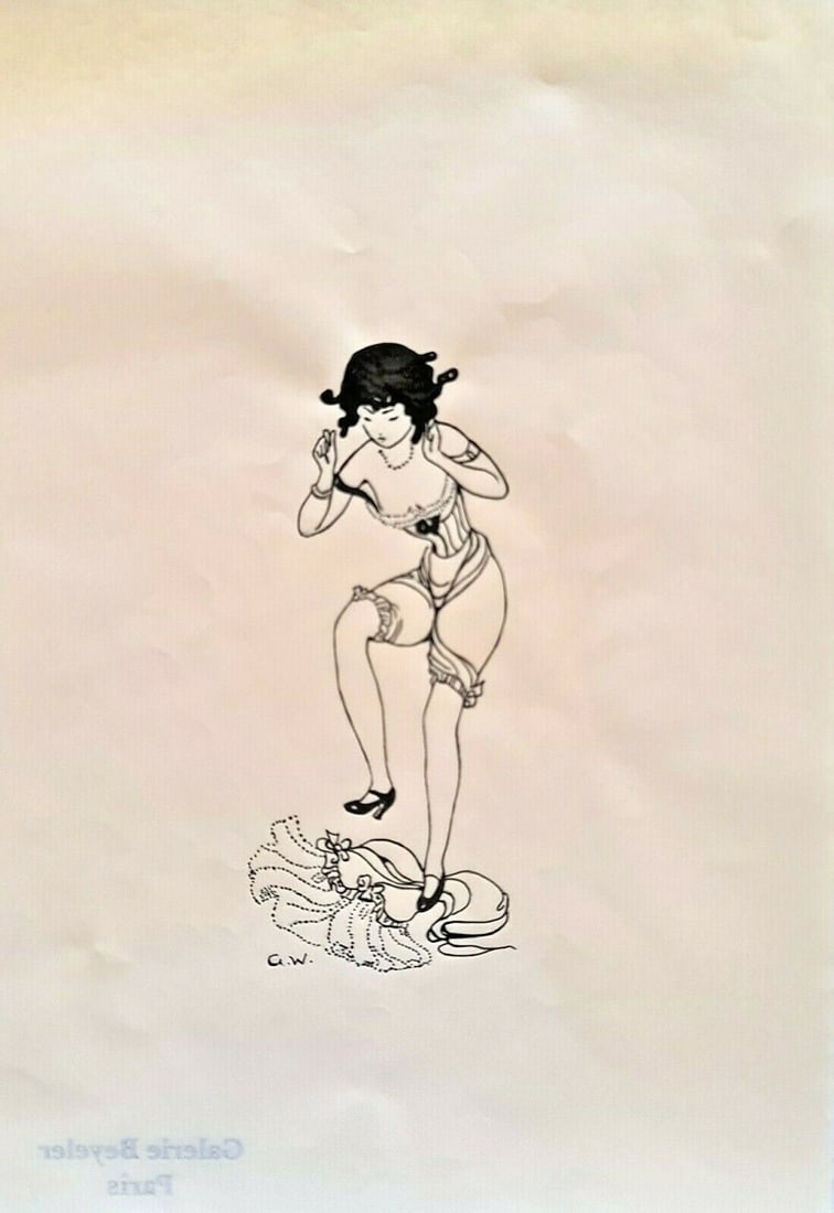 Gerda Wegener (Drawing on paper) 21cm x 30cm A4 In the style of: In the style of Gerda Wegener (15 March 1886 - 28 July 1940) was a Danish illustrator and painter. Wegener is known for her fashion illustrations and later her paintings that pushed the boundaries her