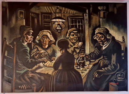Vincent Van Gogh (Oil on Canvas) 50 x70 cm In the style of: In the style of Vincent Van Gogh (30 March 1853 - 29 July 1890) was a Dutch post-impressionist painter who posthumously became one of the most famous and influential figures in the history of Western