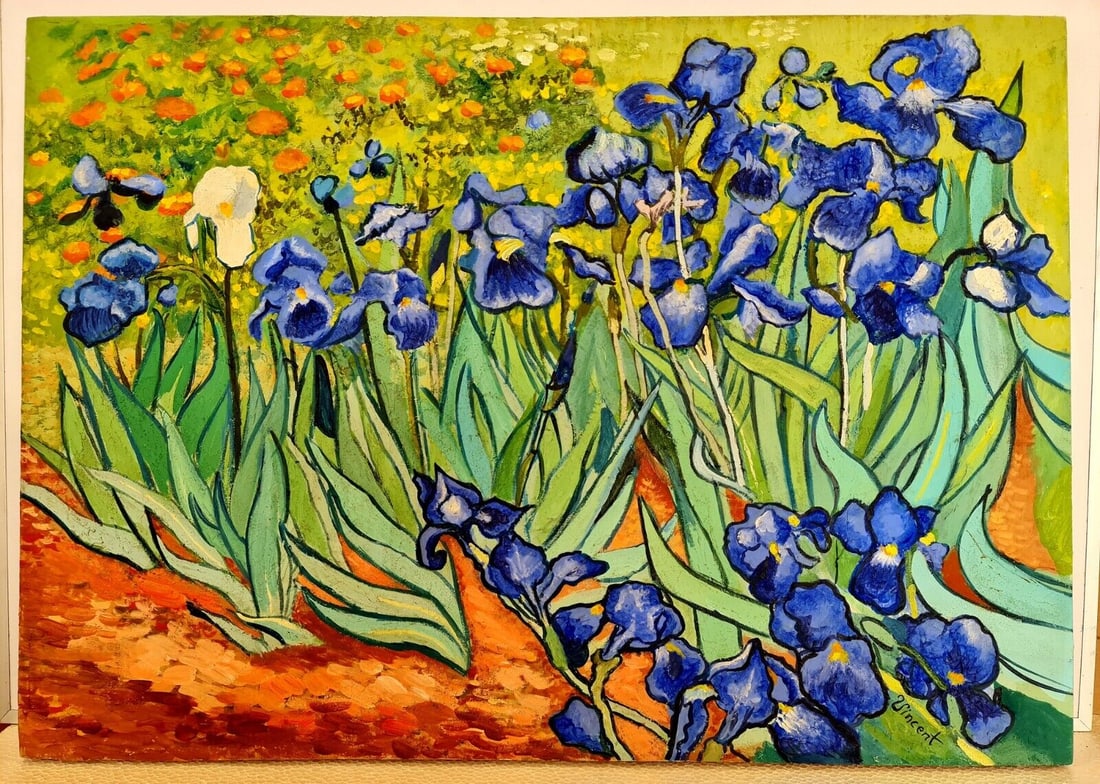 Vincent Van Gogh (Oil on Canvas) 50 x70 cm In the style of: In the style of Vincent Van Gogh (30 March 1853 - 29 July 1890) was a Dutch post-impressionist painter who posthumously became one of the most famous and influential figures in the history of Western 