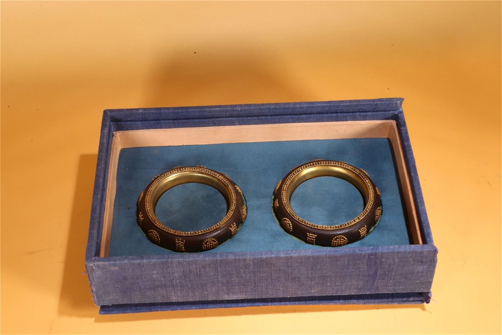 A Pair of Carved Agarwood Bracelets (1 of 9)