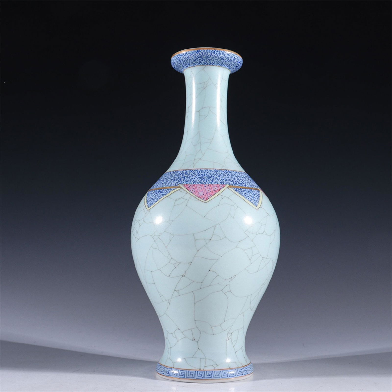 A Chinese Celadon Glazed Porcelain Vase (1 of 9)