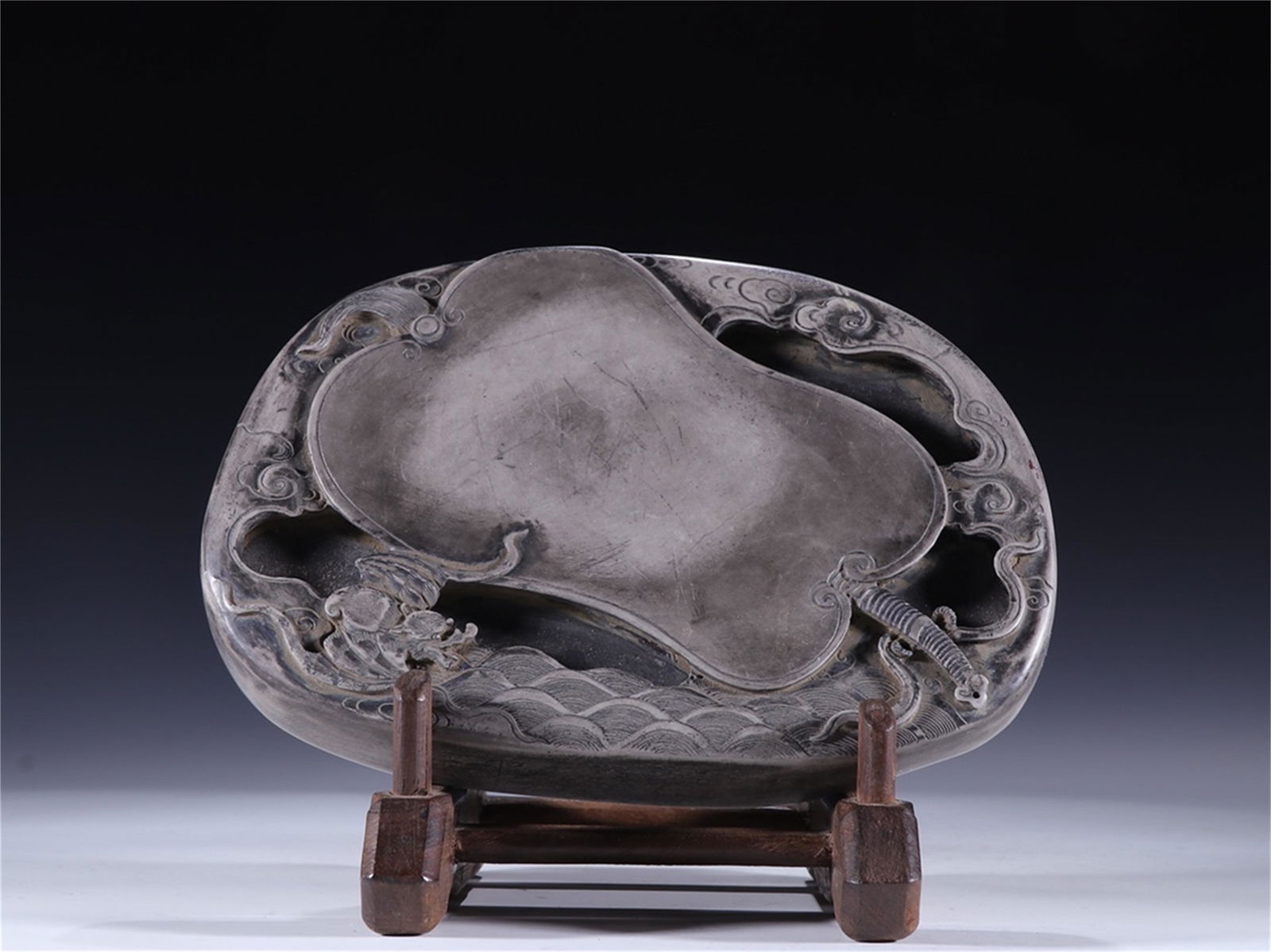 A Chinese Inkstone with Calligraphy (1 of 9)