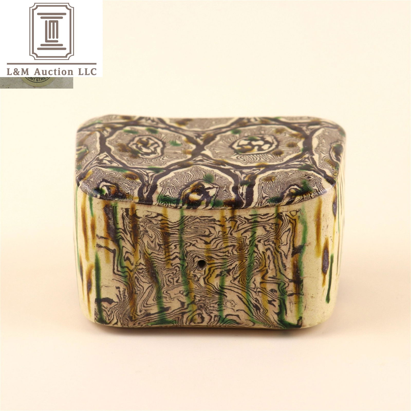 A Chinese San-Cai Glazed Porcelain Pillow (1 of 7)